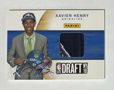 XAVIER HENRY 2012 Panini FATHER'S DAY Draft NY10 Auto/Jersey Relic