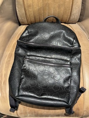 Ferragamo Gancini Black Leather Back Pack Paid Over $ 1650 At Short Hills Mall