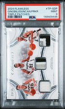 2024 Panini Flawless Triple Patches Prkr Duncan Ginobili #TP-GDP /25 PSA 9