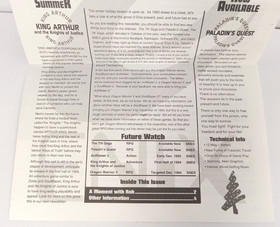 Enix Games Warrior World Newsletter Winter 1993/1994 SNES NES - Free Shipping!