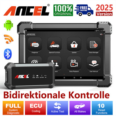 Ancel X7 HD LKW Diagnosegerät OBD2 Alle System Truck Scanner DPF für Iveco MAN