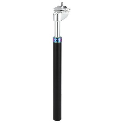 Fahrrad Sattelstütze 31,6x350mm Rohr Aluminiumlegierung schwarz silber saugfähig