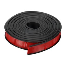 U-Shape Edge Banding, 16.4ft TPE Flexible Furniture Edge Protector 32mm, Black