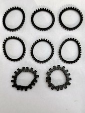 8x Lego Technic Caterpillar Tracks (6x Rubber 2x Brick). Please See Photos. 