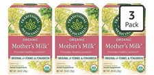 3 Pack Traditional Medicinals Organic MOTHER'S MILK Tea Fennel  Fenugreek 04/28
