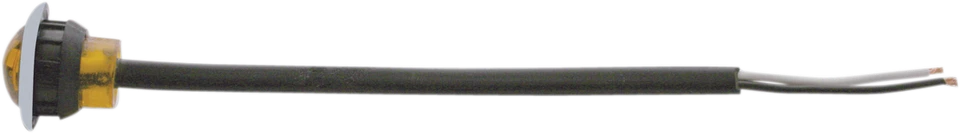 Pro One Янтарный светодиод с прозрачными линзами Хромированный мини-маркер Акцентный фонарь Harley Davidson - Изображение 3 из 3