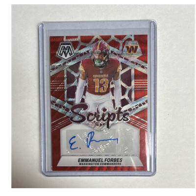 Panini 2024 Mosaic Emmanuel Forbes Scripts Prizm SC-EMF Autogramm Karte
