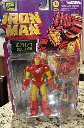 Figura de Acción Marvel Comics Iron Man Modelo 09 6" Leyendas Retro, ¡Caja Como Nueva!