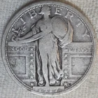 1917 Type 1 Standing Liberty Quarter Fine+ F+.  True Auction.