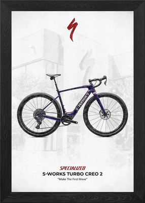 Specialized S-Works Turbo Creo 2 Bi gerahmtes Wandbild Poster Leinwanddruck Bild