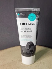 Freeman Exfoliating Scrub Mask Charcoal Coconut 1.5oz~ Sensitive Skin New