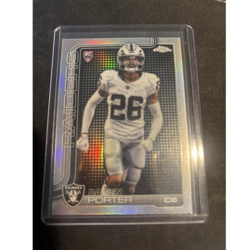 2025 Topps Chrome Darien Porter Light board Refractor RC #367 Case Hit Raiders