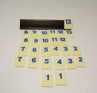 Rummikub Tile Mixed Lot 106 Numbered Tiles Red Blue Orange Black Parts Crafts — photo 4