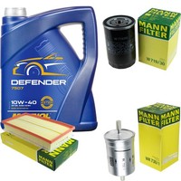 Mann Inspektionspaket 5L Mannol Defender 10W-40 FüR VW Golf IV 1.6 2.0 1.8 T New