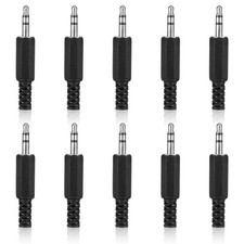 10PCS 3.5mm TRS Stereo Male Plugs Adapter for DIY Audio Cable Repair