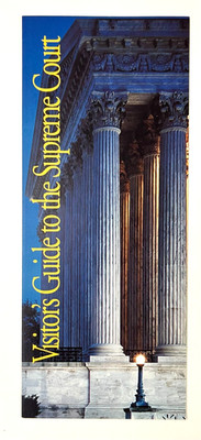 1990s Supreme Court Visitors Guide Washington DC Vintage Travel Brochure Map