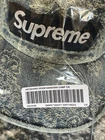 Casquette de camp en denim jacquard suprême bandana bleu EN MAIN ENVOI RAPIDE