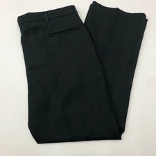 All Seasons Comfort Action Dress Pants Mens 40X30 Black Flat Woven Super Stretch