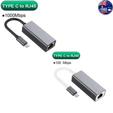 USB C to Ethernet Adapter 1000Mbps Gigabit RJ45 Lan Network Card Adapter