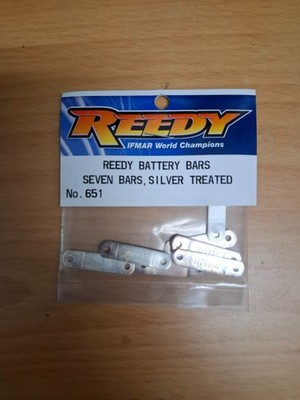 TEAM ASSOCIATED #651 Silver Battery Bars (8) -It's discolored-ship it for 1 pack