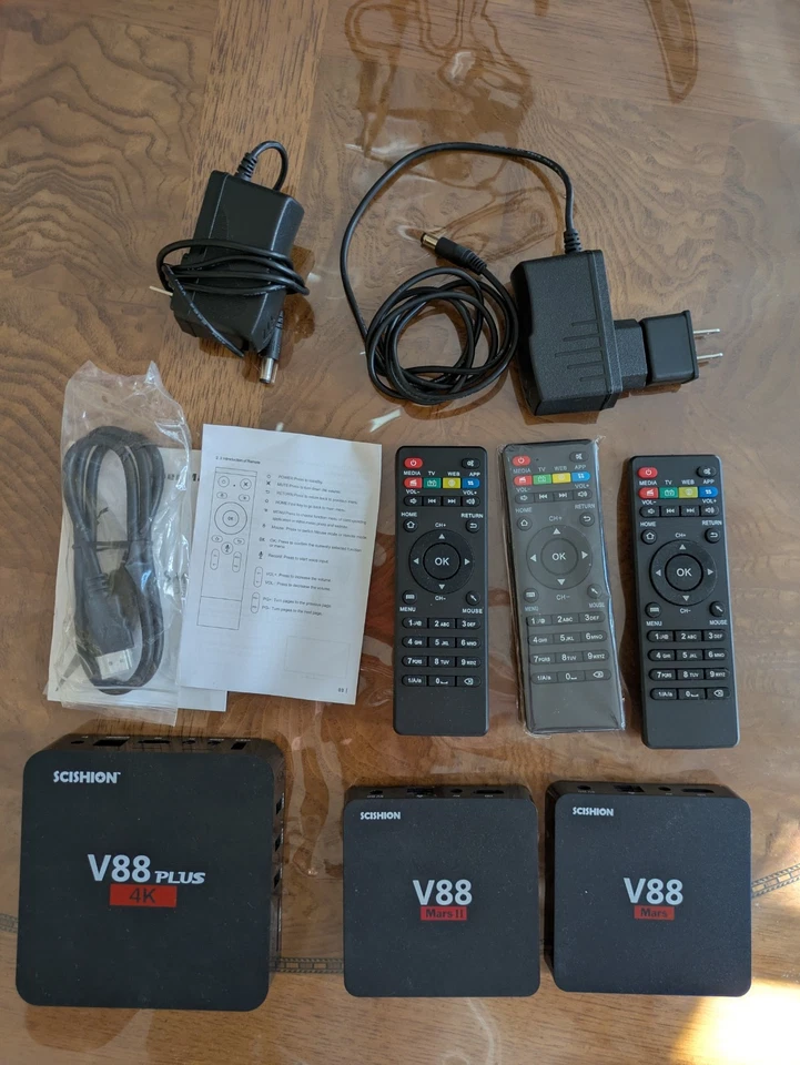 Reproductor multimedia SCISHION V88 Android Smart TV Box 4K con control remoto Foto 2 de 2