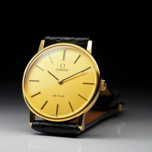 Omega De Ville Or Manuel Automatique Montre Hommes Authentique de Travail - Photo 3 sur 9