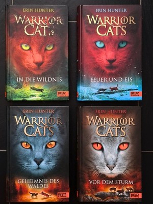 Bücher ,,Warrior Cats'' von Erin Hunter Band 1-4, gebraucht