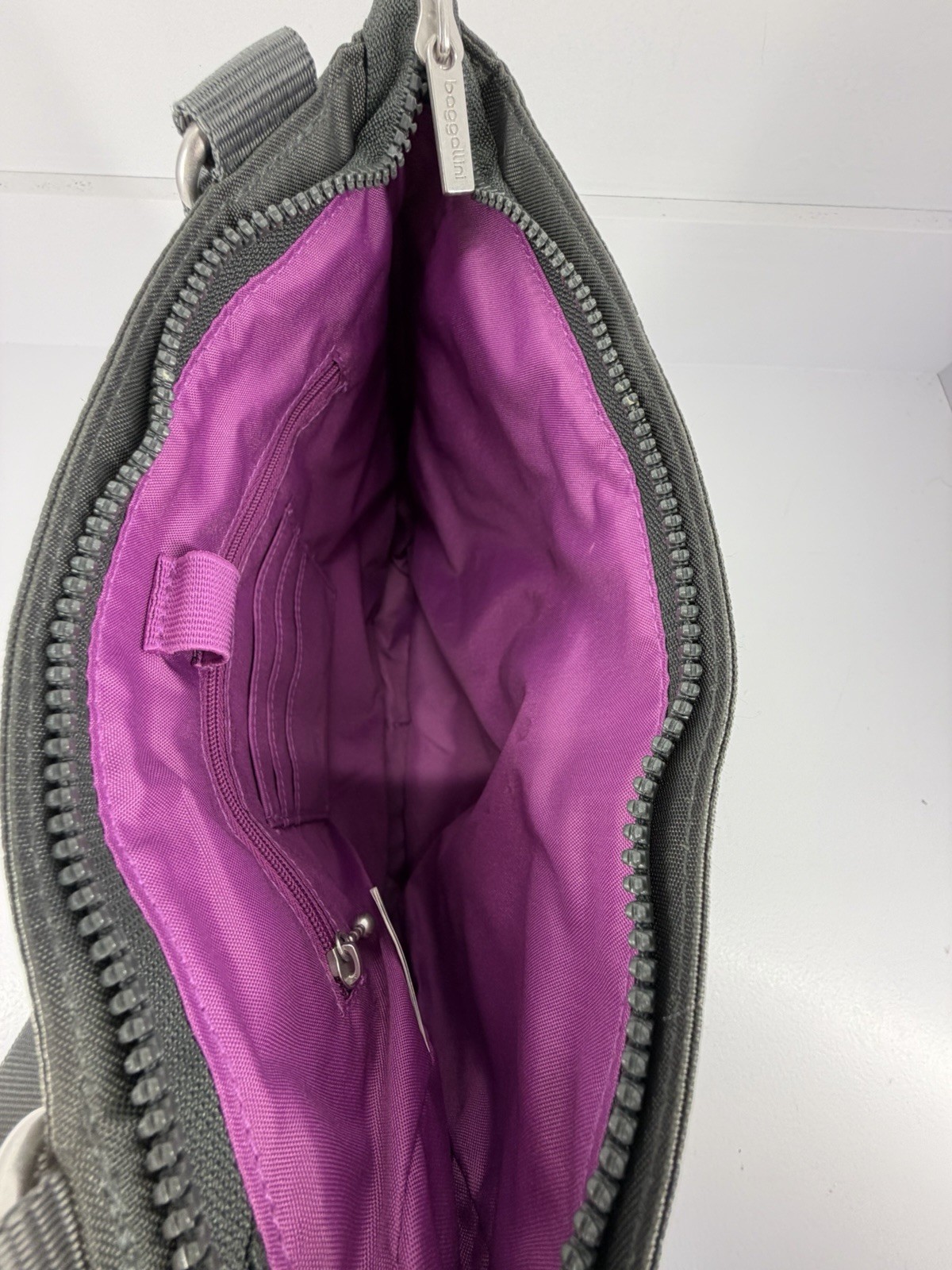 Baggallini Gray Polyester Crossbody Shoulder Bag … - image 12