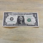 Trinary Fancy Serial Number One Dollar Bill, K 65555600 2017A — photo 1