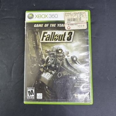 Fallout 3 - Game of the Year Edition (Microsoft Xbox 360, 2009) No Manual