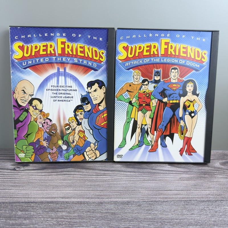 Super Friends DVD Lot Challenge of the Super Friends 2 Disc Set 