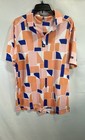 Bad Birdie Men's Catalina Golf Polo Shirt Multicolor Abstract Print Sz XL NWT — photo 1