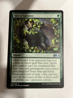 #ad Veil of Summer 2020 Core Set M20 Magic the Gathering MTG Nice $6.98