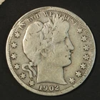 1902-O 50C Barber Half Dollar-Choice Fine Rim Damage SMH 1639