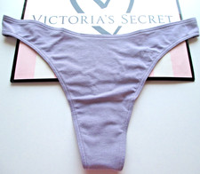 VICTORIA'S SECRET Cotton High Leg Thong Panty VS Fantasy Purple S M L XL