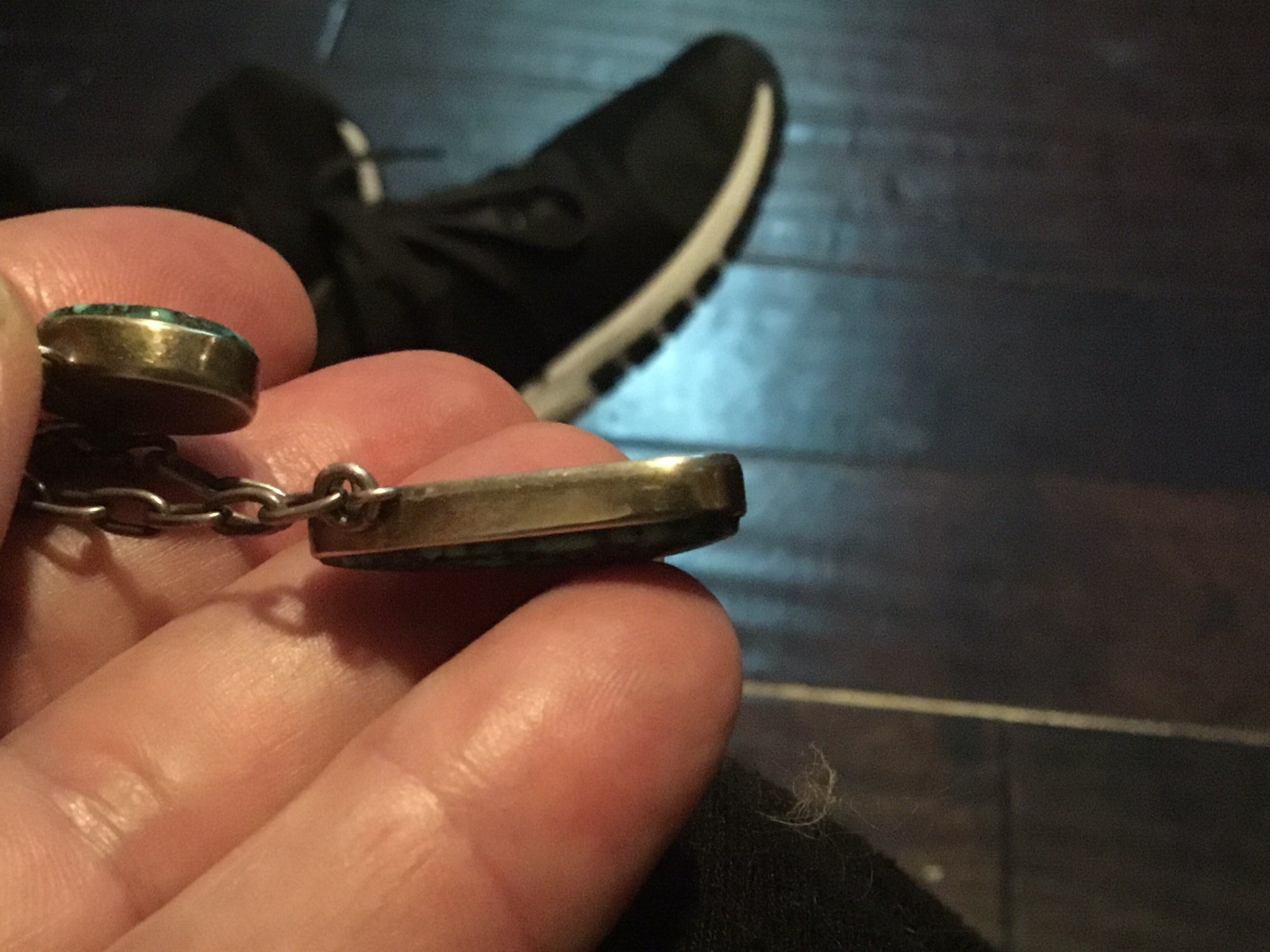 Authentic Native American  Spiderweb Turquoise Pe… - image 11