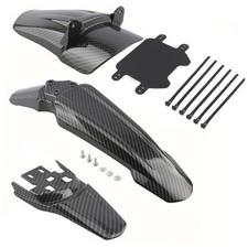 Surron with Number Plate Motorcycle Carbon Fiber Print Front Rear Fender Kit