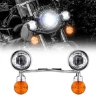 4.5" LED Turn Passing Light Bar For Honda Shadow ACE Aero Spirit VT 750 1100