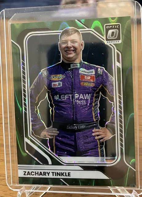 Panini Donruss Racing Optic Zachary Tinkle Green Wave #37 Auto 2026 /7 FOTL