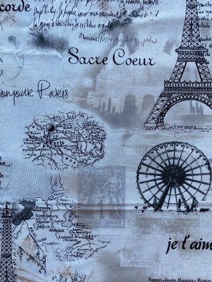 TIMELESS TREASURES FABRIC~Paris~LANDMARKS~Sacre Coeur~Champs-Elysees~Je T'aime~
