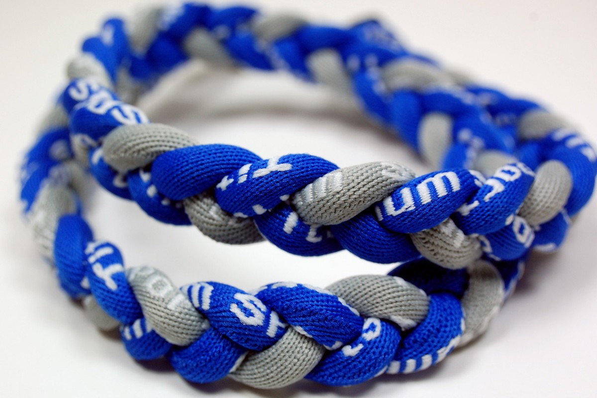 20-Pack Titanium Rope Twist Sport Necklaces - Gray, Blue, Orange Colors For Baseball & Tornado Teams