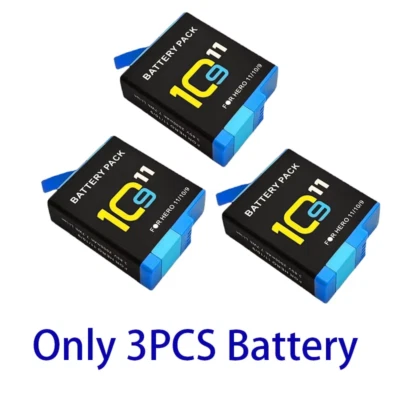 Batteria per Gopro Hero 11 10 9 Batteria Agli Ioni Di Litio Go pro 11 10 9