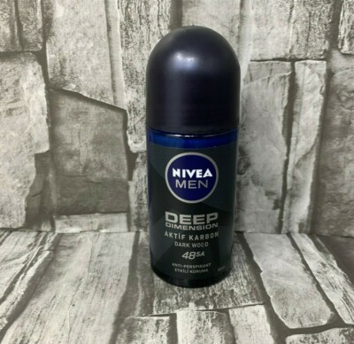 NIVEA for Men DEEP Aktif Karbon Black Wood Rollon Antiperspirant 48 hour 50 ml