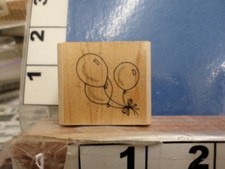 balloons present birthday RUBBER STAMP 20I