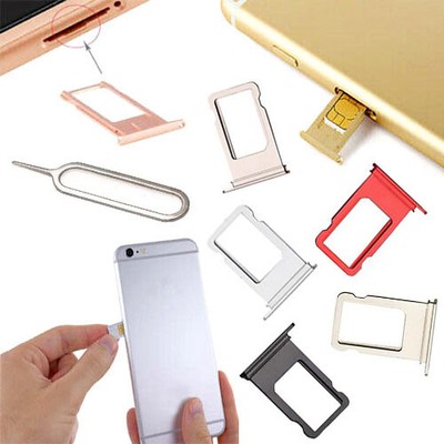 Metal Nano Sim Card Holder Tray Slot For Iphone 8 4 7 Free Sim Ejector Pin Ebay