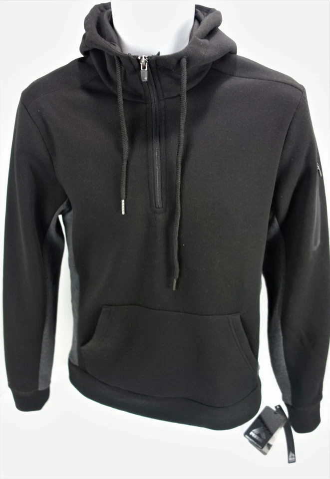 Pequeña RBX Carbón Atlético Pista Polar Sudadera con Capucha 1/4 Cremallera Chaqueta Sudadera con Capucha Foto 4 de 4