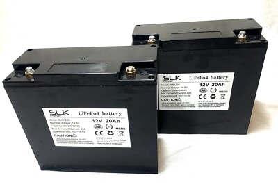 PAAR 12 V 20AH Lithium Mobility Scooter Batterien - Upgrade Blei Säure Batterien