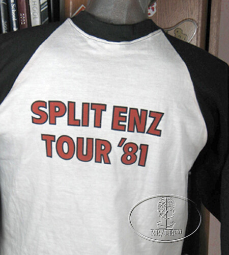 Original SPLIT ENZ 1981 World Tour T-Shirt Size Small