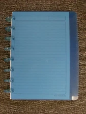 Rollanote Note Pad 5 X 8 Blue Translucent covers