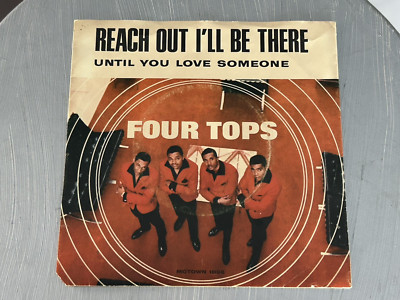 Four Tops 45/Picture Sleeve Reach Out I'll Be There/Until You Love Someone